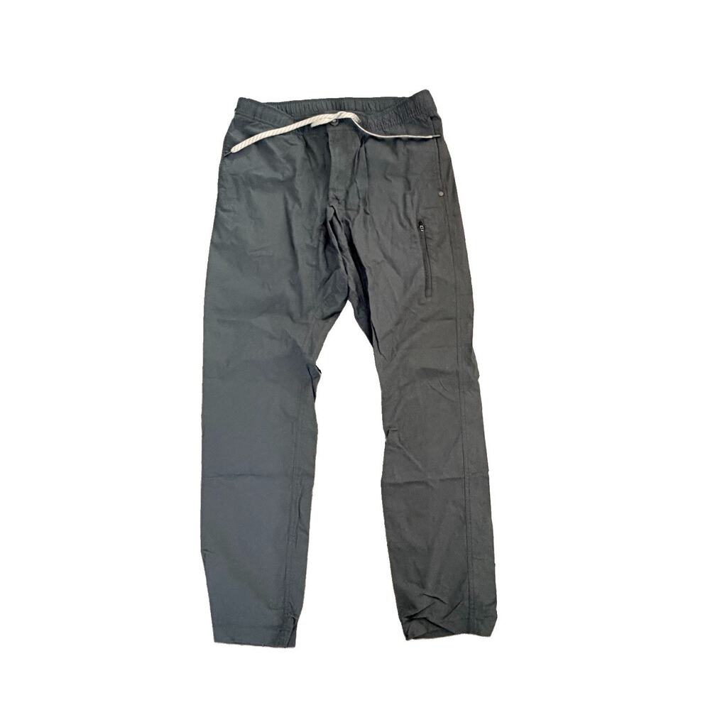 Vuori Pants Mens L Blue Grey Ripstop Climber V412 Pants Logo EUC